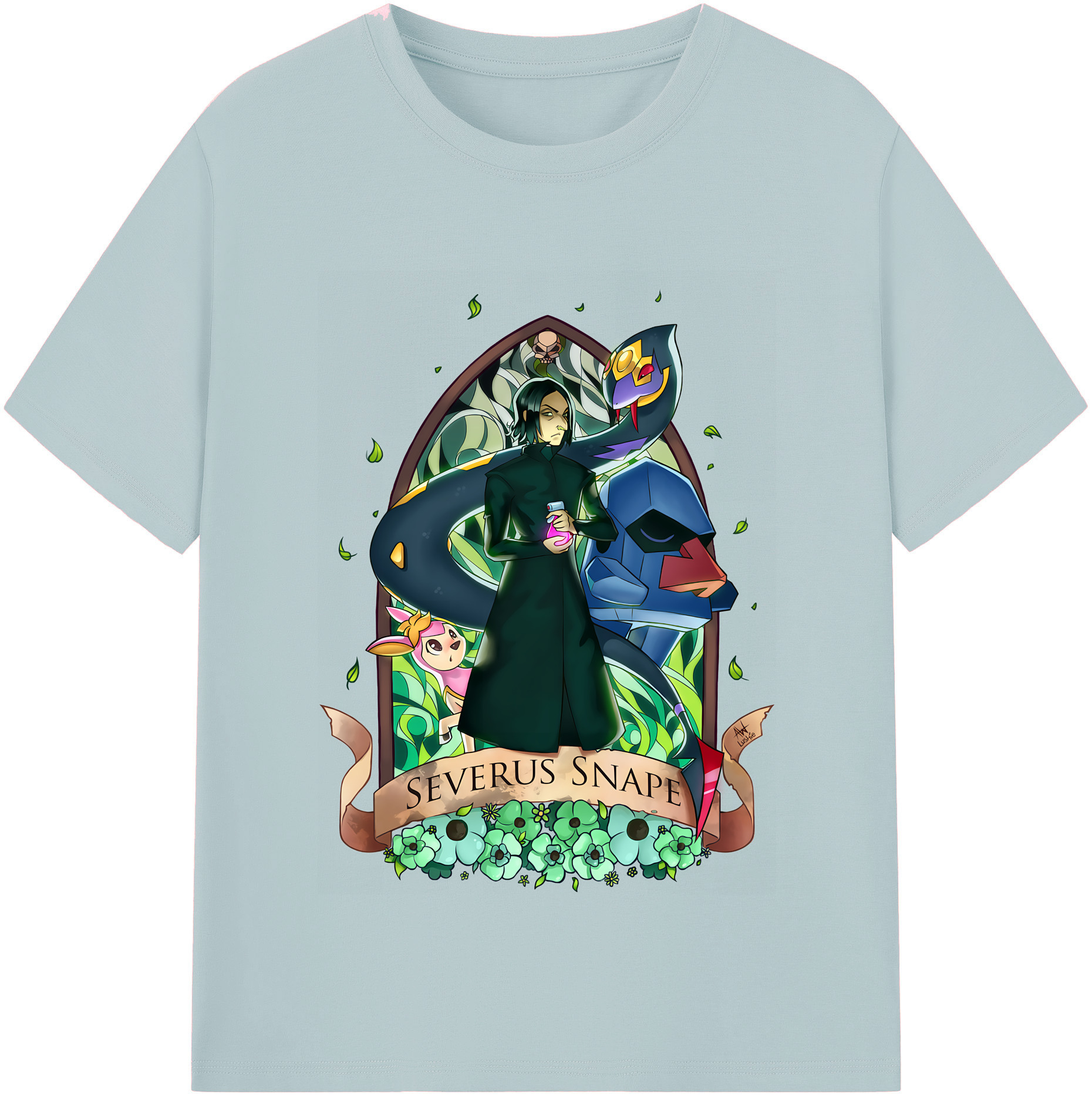 （画像用） Harry Potter ハリー・ポッターシリーズ 綿100％半袖Tシャツ（フロントプリント）